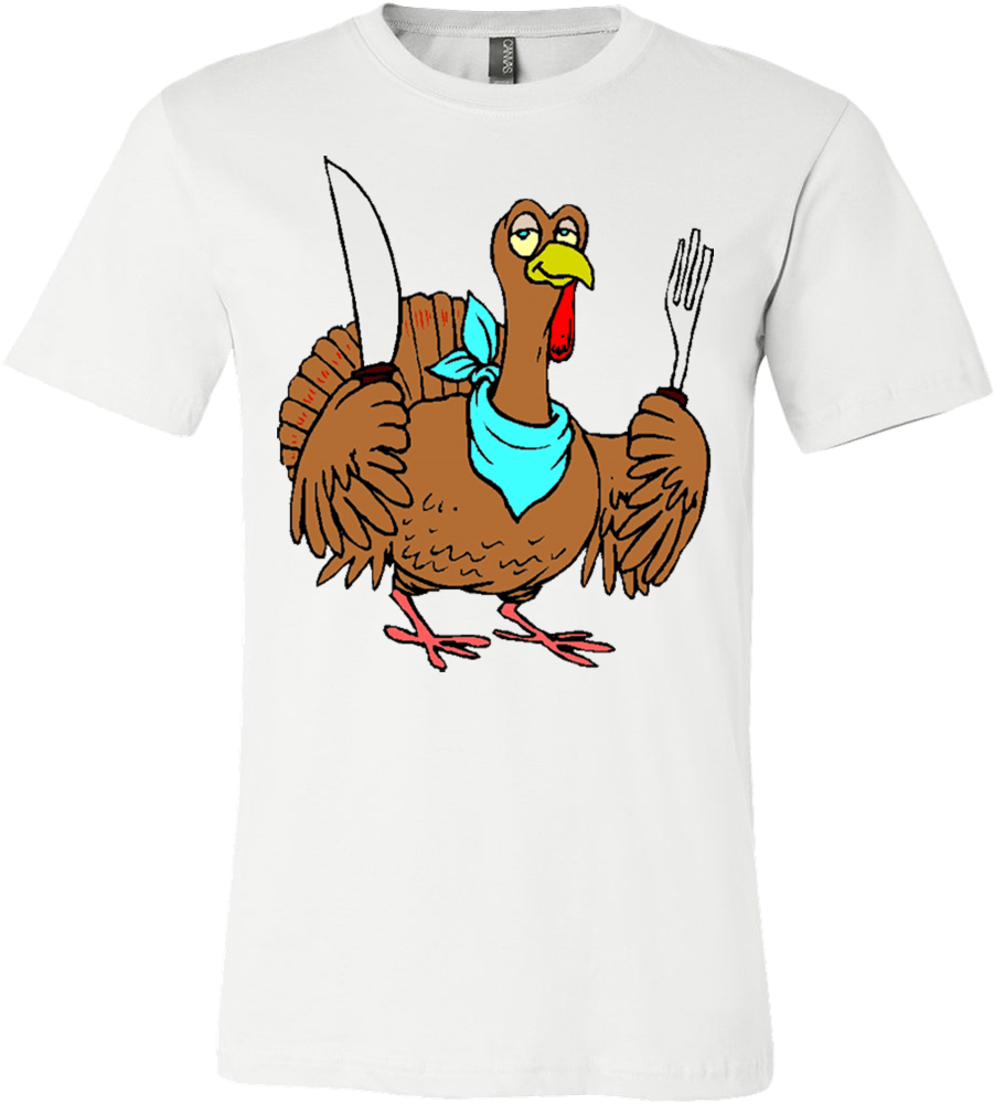 Funny Thanksgiving Turkey T-shirt - Clip Art Turkey Dinner Transparent PNG - 1000x1000 - Free Download on - Dinner Transparent PNG Free Download