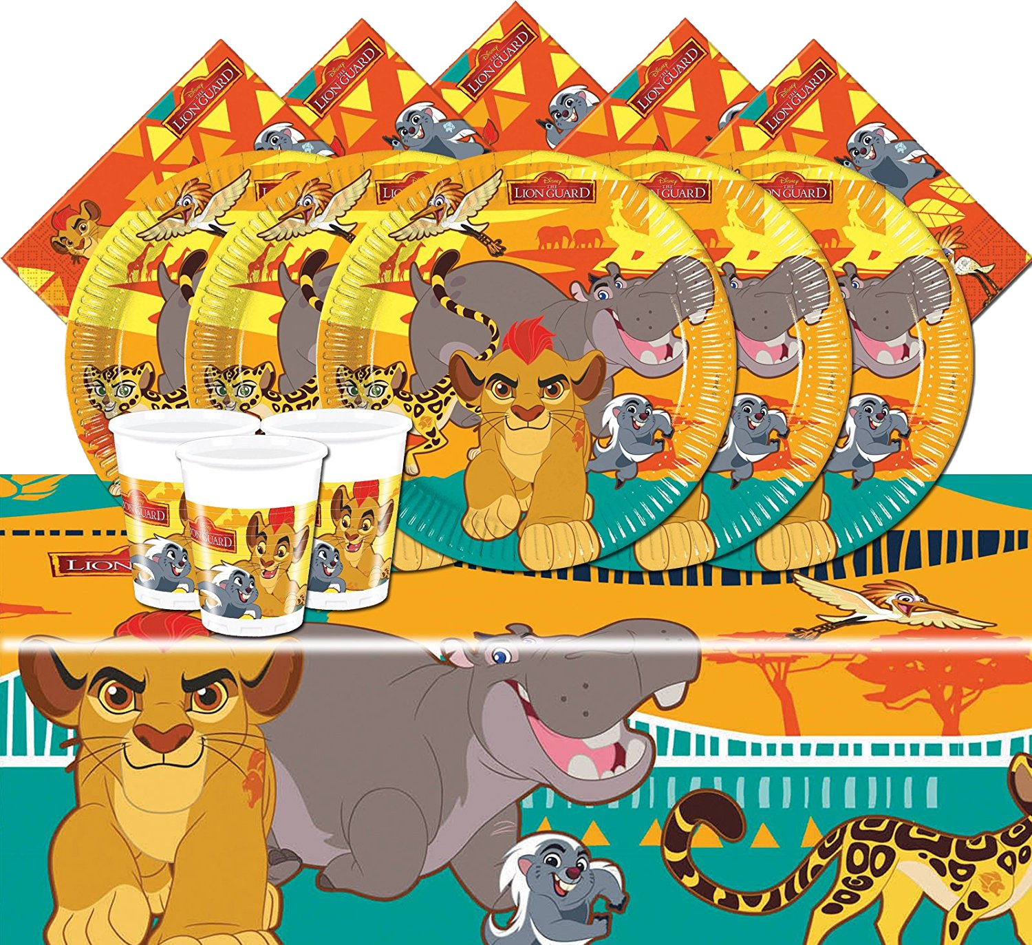 Party-supplies - Procos The Lion Guard Paper Party Dinner Plates 8 Pack Transparent PNG - 1500x1373 - Free Download on - Dinner Transparent PNG Free Download