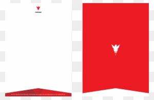 Where As In The Envelope, I Make Use The Opening Sleeve - Red And White Letterhead - Free Transparent PNG Clipart Images Download. - Falcon Transparent PNG Free Download