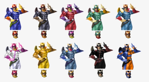 Captain Falcon Alternate Costume Smash 4 , Png Download - F Zero Captain Falcon, Transparent - Falcon Transparent PNG Free Download