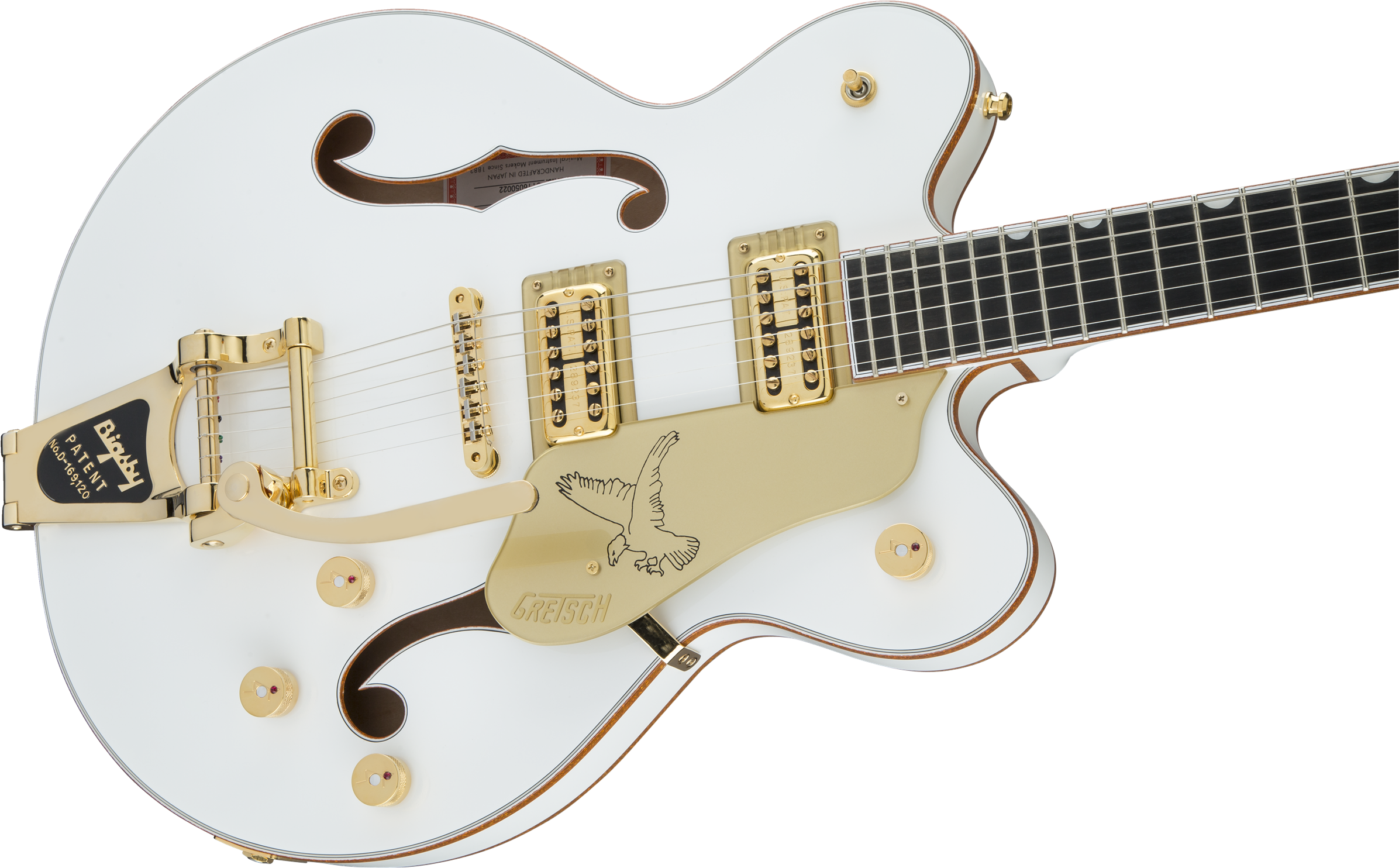 G6636t Players Edition Falcon™ Center Block Double - Gretsch White Falcon Bigsby - Free Transparent PNG Clipart Images Download. - Falcon Transparent PNG Free Download