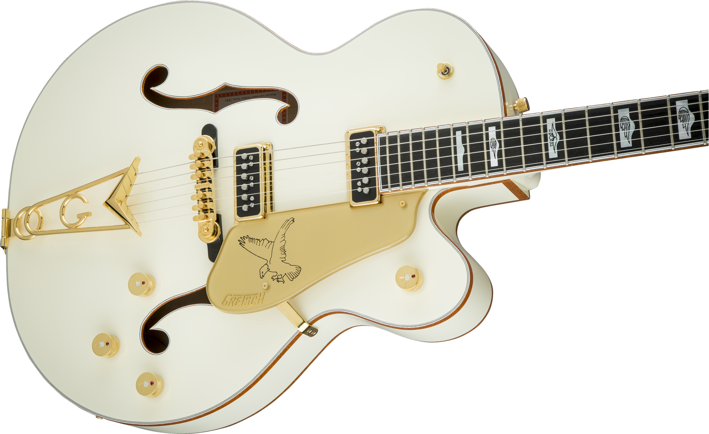 G6136-55 Vintage Select Edition '55 Falcon™ Hollow - Gretsch G6136 '55 Vintage Select White Falcon, Vintage - Free Transparent PNG Clipart Images Download. - Falcon Transparent PNG Free Download