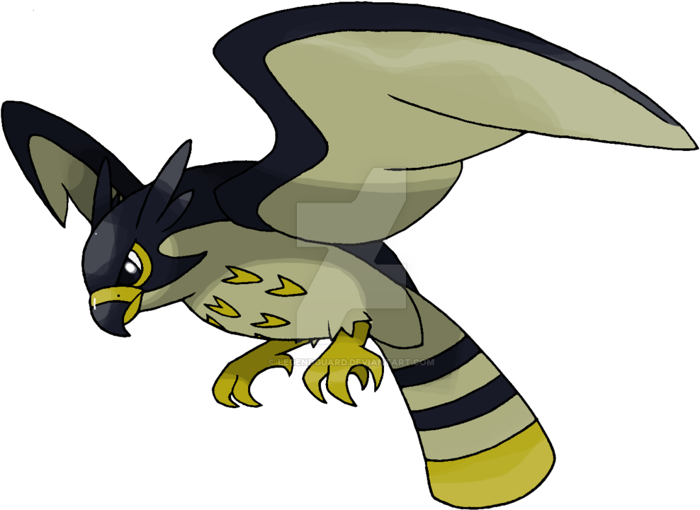 Recoln V1 [being Remade] By Legendguard On Deviantart - Fakemon Peregrine Falcon - Free Transparent PNG Clipart Images Download. - Falcon Transparent PNG Free Download