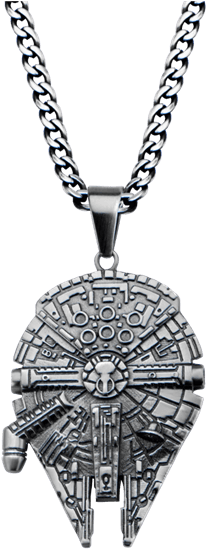 Millennium Falcon Pendant With Chain - Star Wars Millennium Falcon Pendant Necklace - Free Transparent PNG Clipart Images Download. - Falcon Transparent PNG Free Download