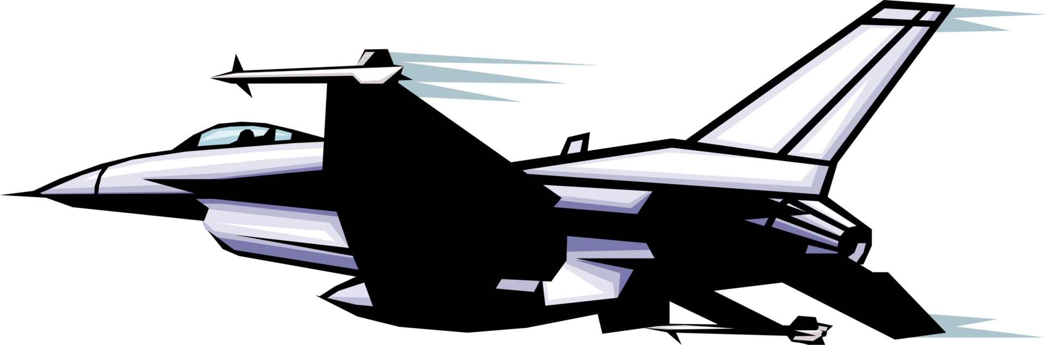 Vector Illustration Of F16 Falcon Us Air Force Single-engine - Aircraft - Free Transparent PNG Clipart Images Download. - Falcon Transparent PNG Free Download