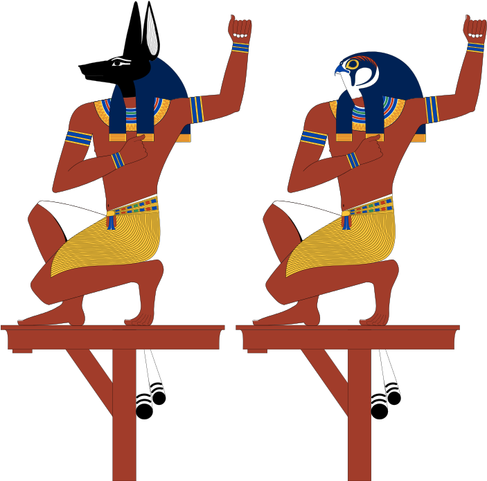The Souls Of Pe And Nekhen (jackal) Are Ancient Egyptian - Egyptian God - Free Transparent PNG Clipart Images Download. - Falcon Transparent PNG Free Download