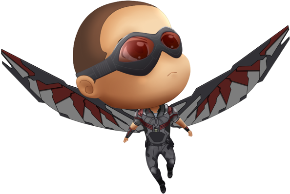Chibi Falcon By Ijayoyo - Black Panther Chibi Png - Free Transparent PNG Clipart Images Download. - Falcon Transparent PNG Free Download