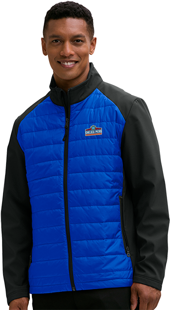 Men's Royal/black Air Force Falcons Hybrid Full-zip Transparent PNG - 416x624 - Free Download on - Falcon Transparent PNG Free Download
