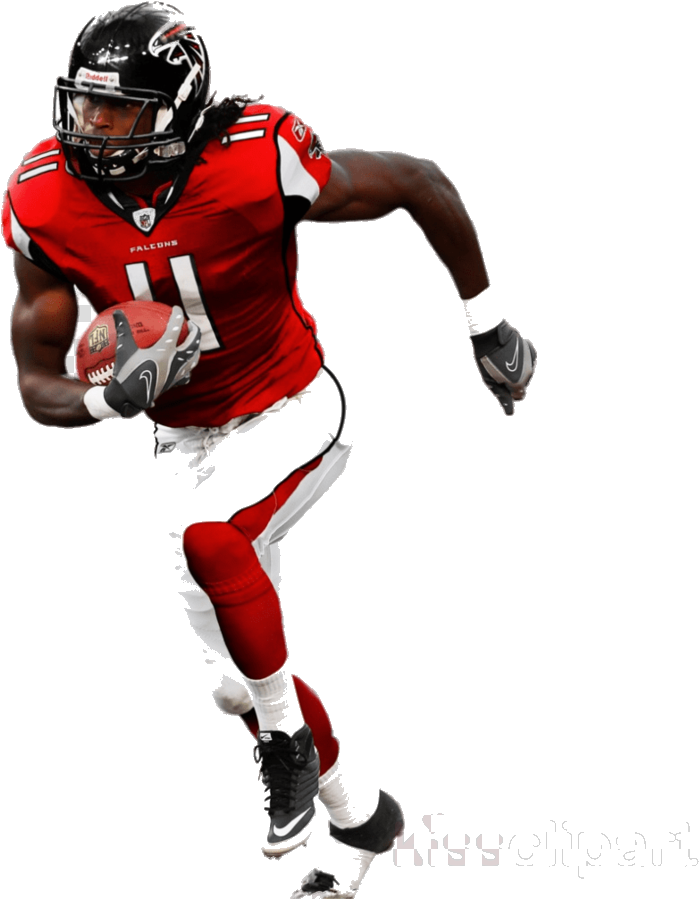 Atlanta Falcons Julio Jones Clipart Nfl American Football - Julio Jones In Falcons Uniform, HD Png Download - Falcon Transparent PNG Free Download