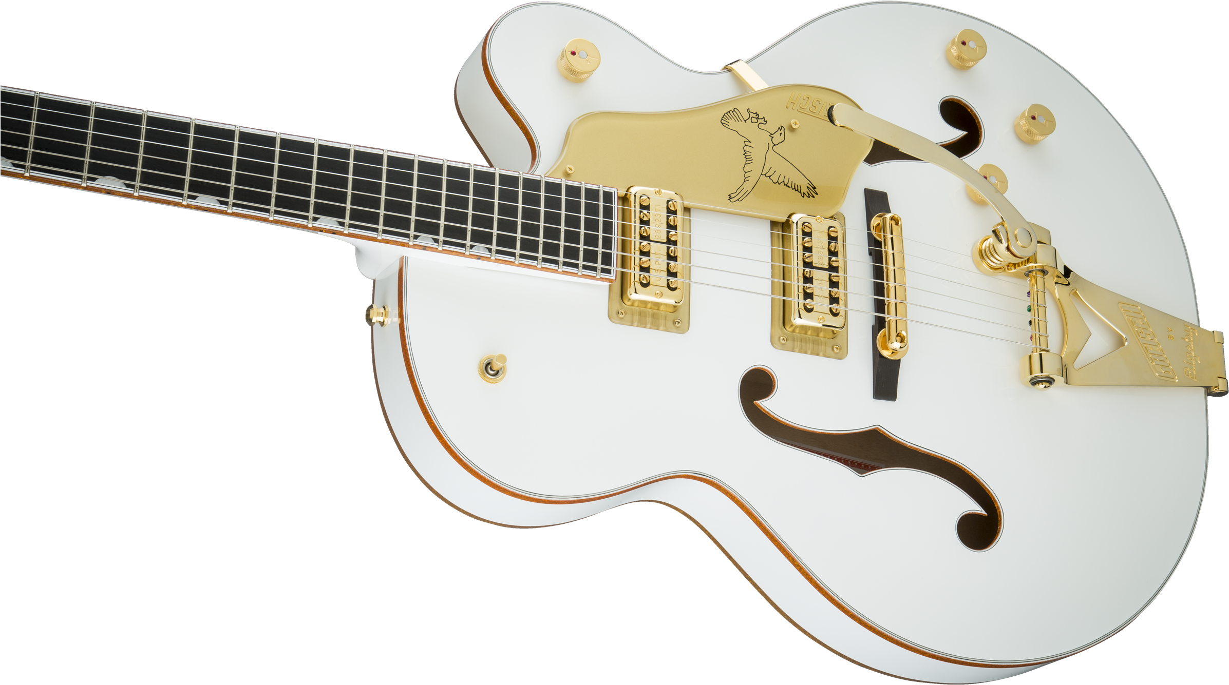 Local Dealers Online Dealers - Gretsch G6136t Players Edition White Falcon, Bigsby Transparent PNG - 2400x1342 - Free Download on - Falcon Transparent PNG Free Download