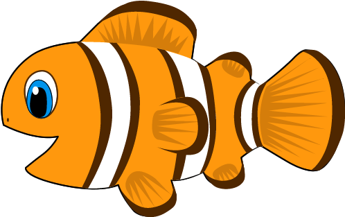 Clownfish Clipart Animated Pencil And In Color Clownfish - Cartoon Of Fish - Free Transparent PNG Clipart Images Download. - Fish Transparent PNG Free Download