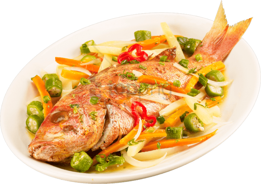 Free Png Fish Meat Png Png Image With Transparent Background - Fish In Plate Png Transparent PNG - 850x599 - Free Download on - Fish Transparent PNG Free Download