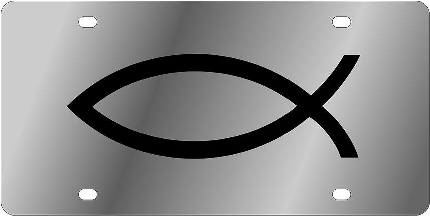 Christian Stainless Steel License - Fish Christian Symbol Transparent PNG - 900x500 - Free Download on - Fish Transparent PNG Free Download