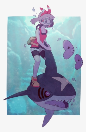 Pokémon Sun And Moon Pokémon Ruby And Sapphire Violet - Sharpedo Fan Art Transparent PNG - 600x805 - Free Download on - Fish Transparent PNG Free Download