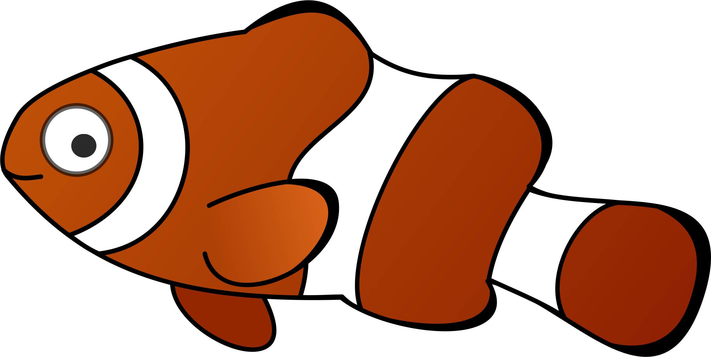 This Free Icons Png Design Of Cartoon Fish 3 Transparent PNG - 2276x1143 - Free Download on - Fish Transparent PNG Free Download