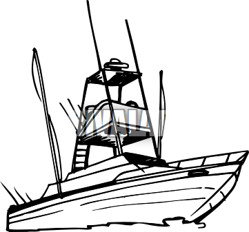 Drawn Yacht Fishing Boat - Sport Fishing Boat Silhouette Transparent PNG - 361x337 - Free Download on - Fish Transparent PNG Free Download
