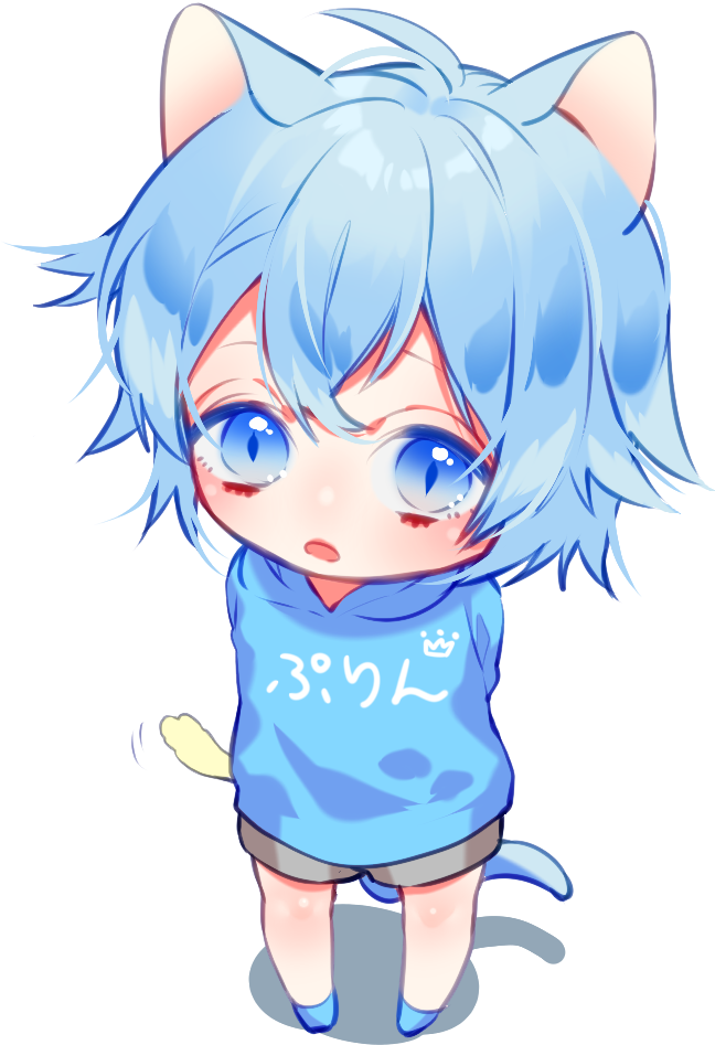 Fishing Clipart Anime Boy - Chibi Anime Boy Neko Transparent PNG - 840x1231 - Free Download on - Fish Transparent PNG Free Download