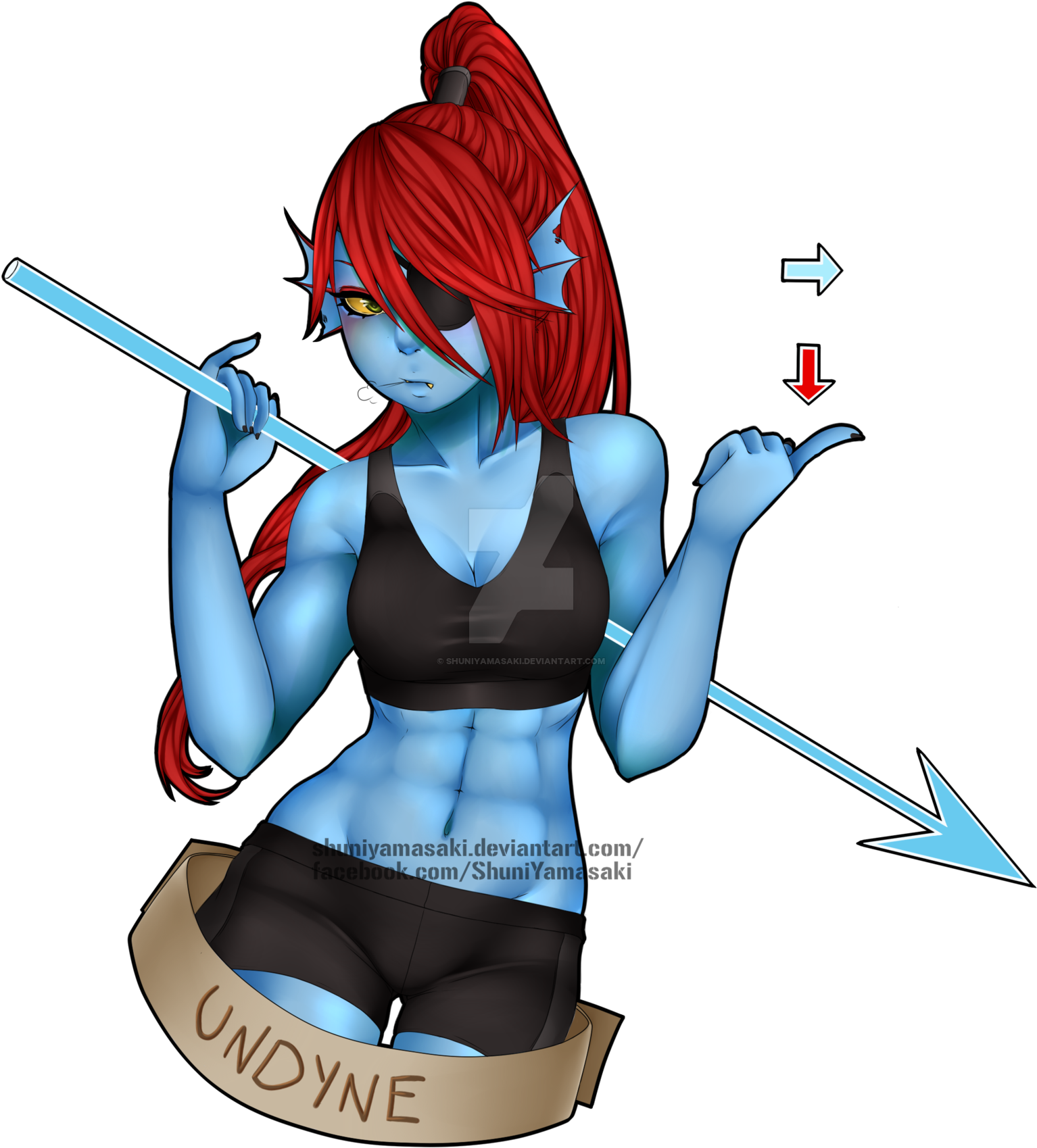 Here A Quick Picture Of Undyne - Sexy Undyne Fan Art Transparent PNG - 1600x1798 - Free Download on - Fish Transparent PNG Free Download