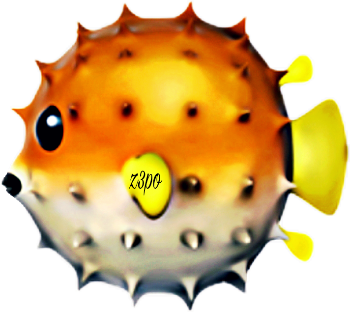 Z3poblow Fish Emoji Sea Water Ocean - Puffer Fish Emoji Transparent PNG - 712x635 - Free Download on - Fish Transparent PNG Free Download