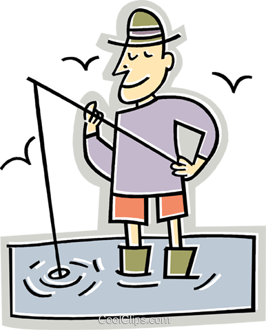 Man Fishing Royalty Free Vector Clip Art Illustration Transparent PNG - 386x480 - Free Download on - Fish Transparent PNG Free Download