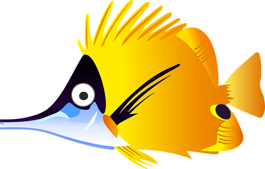 Cartoon Fish Sea Tropical Yellow Fish Fish - Cartoon Tropical Fish - Free Transparent PNG Clipart Images Download. - Fish Transparent PNG Free Download