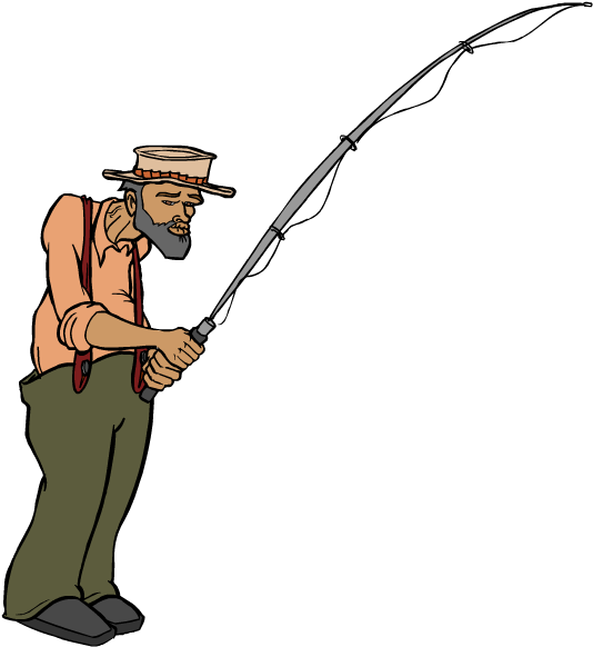 Fishing Fishermen - Cartoon Fisherman Transparent Png Transparent PNG - 549x599 - Free Download on - Fish Transparent PNG Free Download