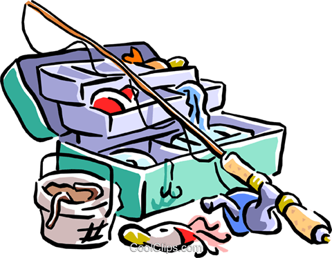 Fisherman Clipart Equipment - Fishing Pole And Tackle Transparent PNG - 480x374 - Free Download on - Fish Transparent PNG Free Download