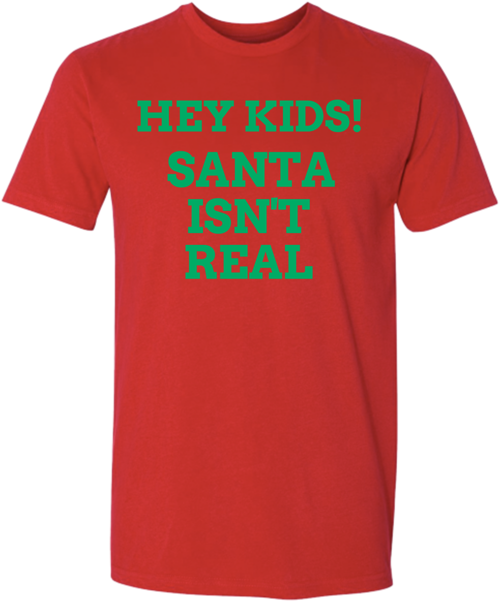 Santa Isn't Real T-shirt - Fly Fishing Heartbeat Shirt Transparent PNG - 1000x1456 - Free Download on - Fish Transparent PNG Free Download