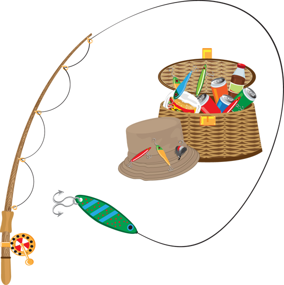 Fish Border Clip Art - Fishing Clipart Png - Free Transparent PNG Clipart Images Download. - Fish Transparent PNG Free Download