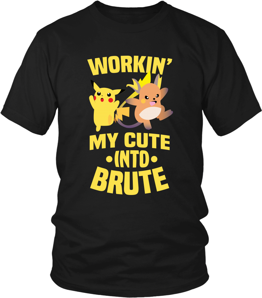 Pokemon Workin' My Cute Into Brute Shirt - Fishing Is The Way To A Man's Heart Transparent PNG - 1000x1000 - Free Download on - Fish Transparent PNG Free Download