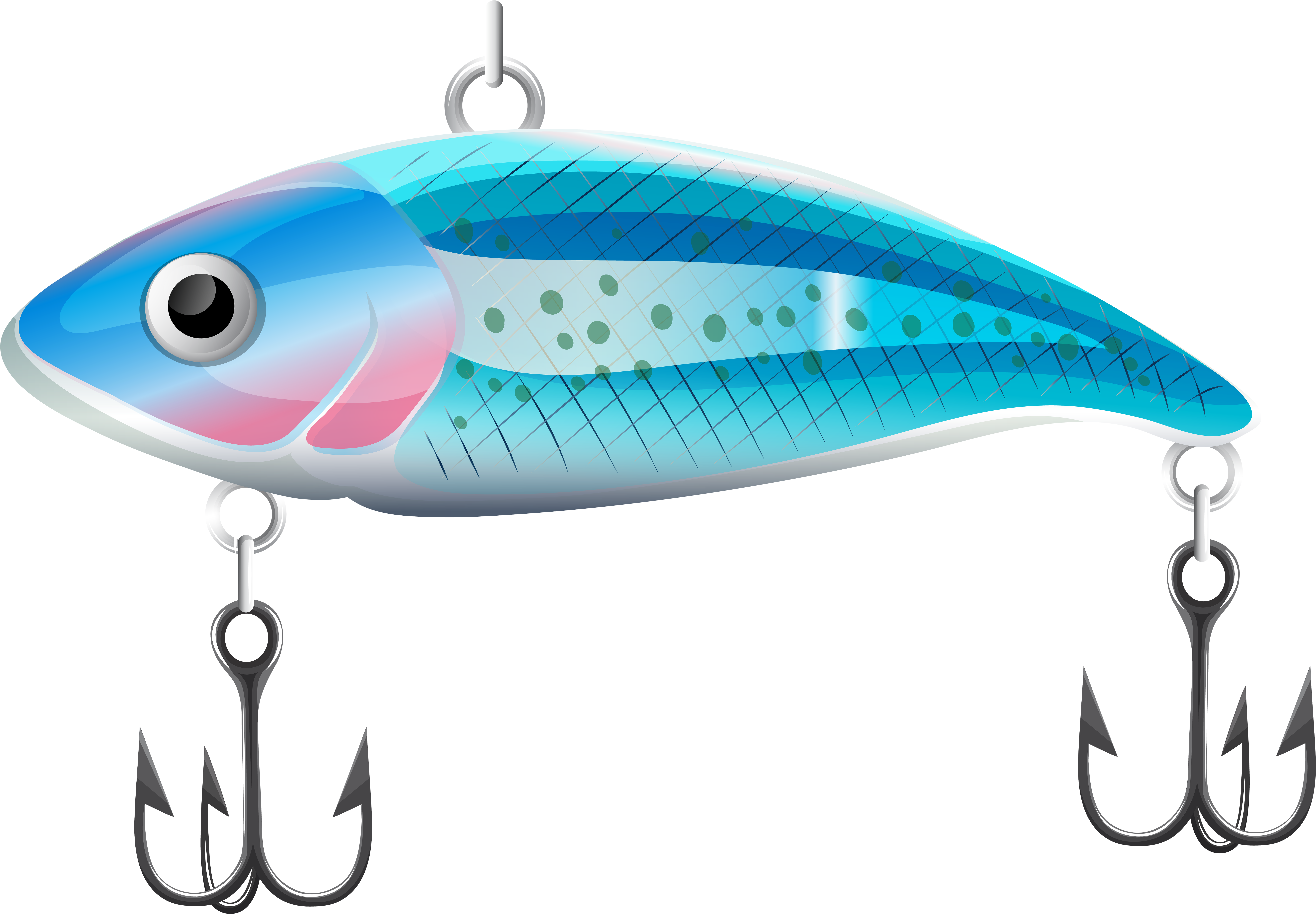 Fishing Bait Blue Png Clip Art - Fishing Lure Clip Art Transparent PNG - 8000x5558 - Free Download on - Fish Transparent PNG Free Download