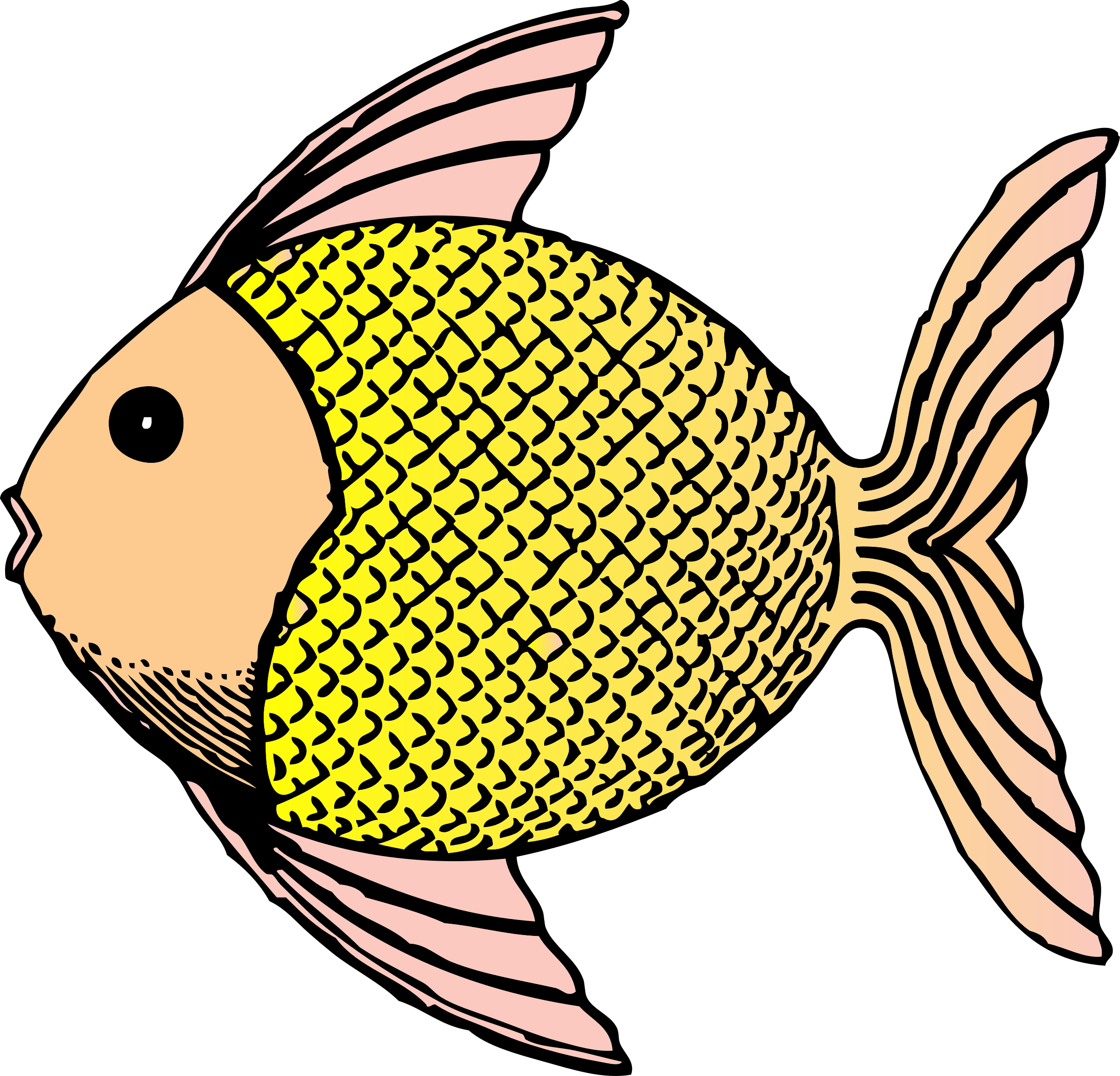 Tropical Fish Clipart, Vector Clip Art Online, Royalty - Tropical Fish Shower Curtain - Free Transparent PNG Clipart Images Download. - Fish Transparent PNG Free Download