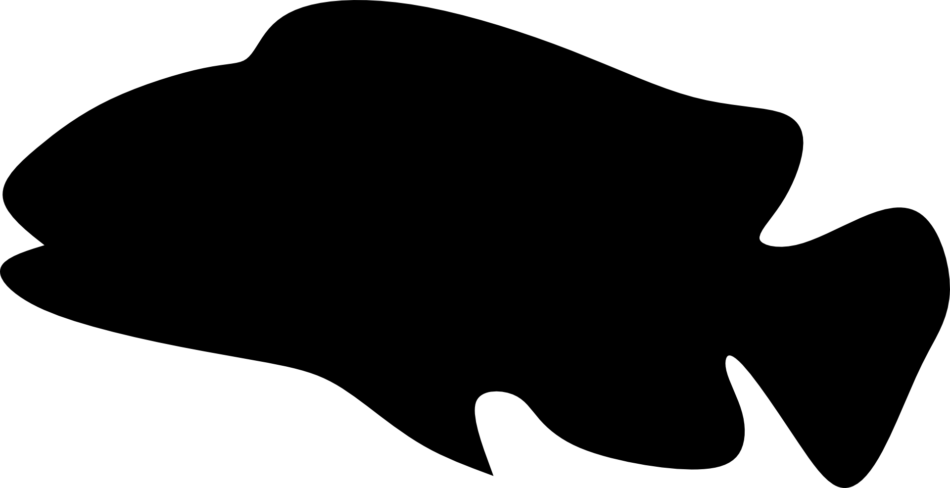 Silhouette Of Aquarium Fish - Stock.xchng Transparent PNG - 1920x986 - Free Download on - Fish Transparent PNG Free Download
