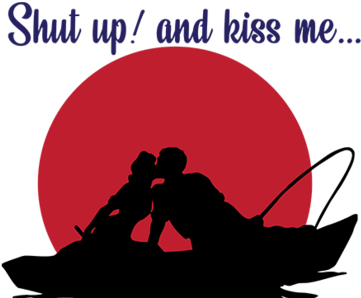 Kiss Me 485 1x - Couple Fishing Shower Curtain Transparent PNG - 400x300 - Free Download on - Fish Transparent PNG Free Download