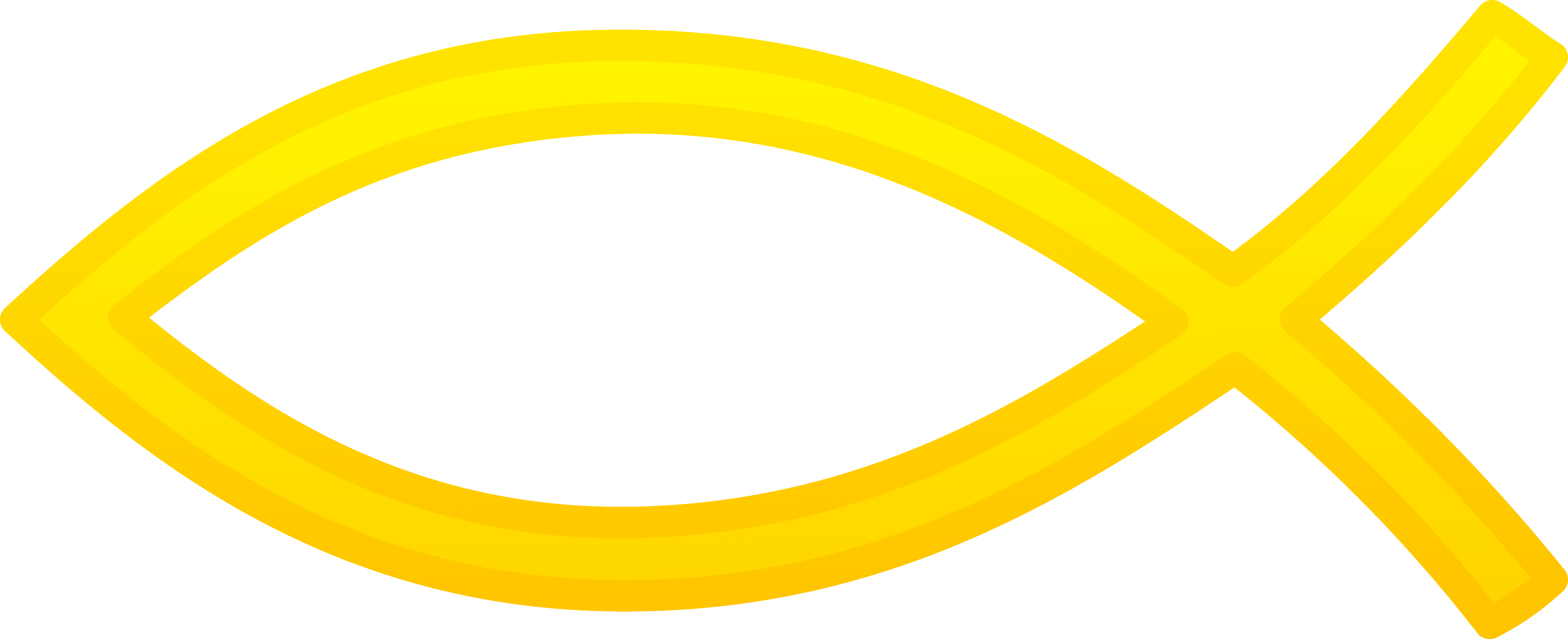 Gold Christian Fish Symbol Clipart - Gold Christian Fish Png - Free Transparent PNG Clipart Images Download. - Fish Transparent PNG Free Download