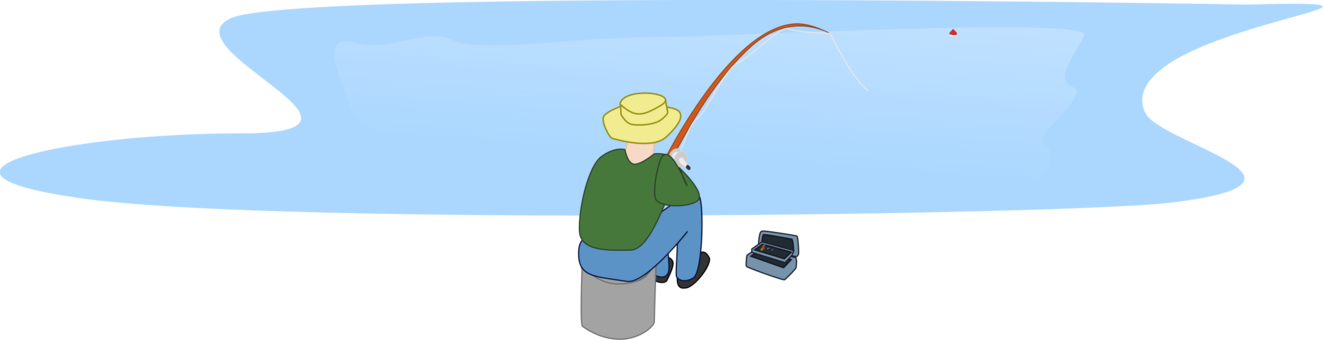 Computer Icons Fisherman Fishing - Transparent Background Fisherman Clipart Transparent PNG - 1323x340 - Free Download on - Fish Transparent PNG Free Download