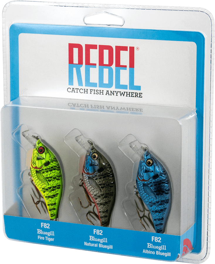 Bluegill 3 Pack - Rebel Bluegill Fishing Lure, 3-pack Transparent PNG - 1000x1000 - Free Download on - Fish Transparent PNG Free Download