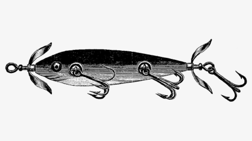 Vintage Fishing Lures Clipart - Vintage Fishing Lure Illustration, HD Png Download - Fish Transparent PNG Free Download