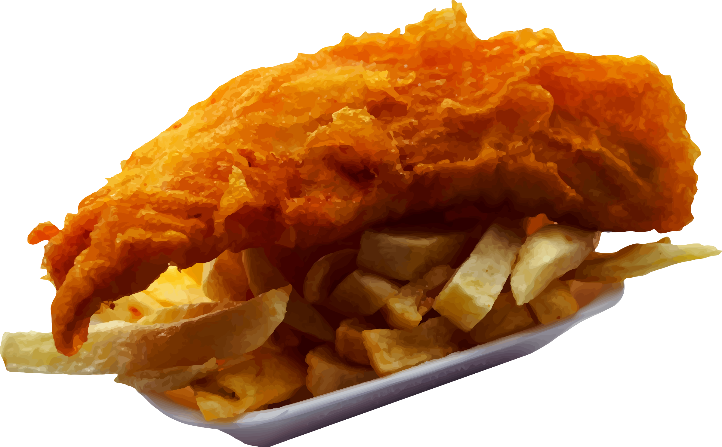 This Free Icons Png Design Of Fish And Chips Transparent PNG - 2400x1487 - Free Download on - Fish Transparent PNG Free Download