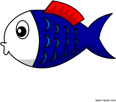 Adorable Red And Blue Fish Png Clipart - Portable Network Graphics Transparent PNG - 450x450 - Free Download on - Fish Transparent PNG Free Download