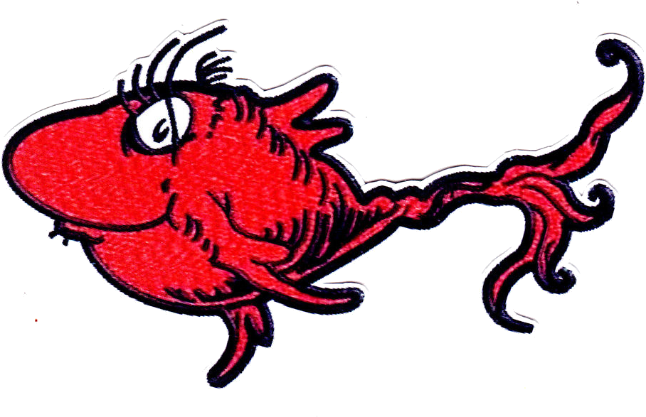 Dr Seuss Characters Fish Clipart At Free For Personal - Red Fish From Dr Seuss, HD Png Download - Fish Transparent PNG Free Download