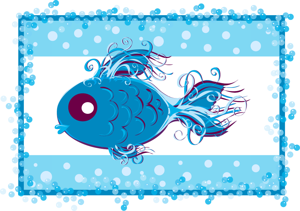 An Illustration Of An Artistic Blue Fish Swimming On Transparent PNG - 1029x723 - Free Download on - Fish Transparent PNG Free Download
