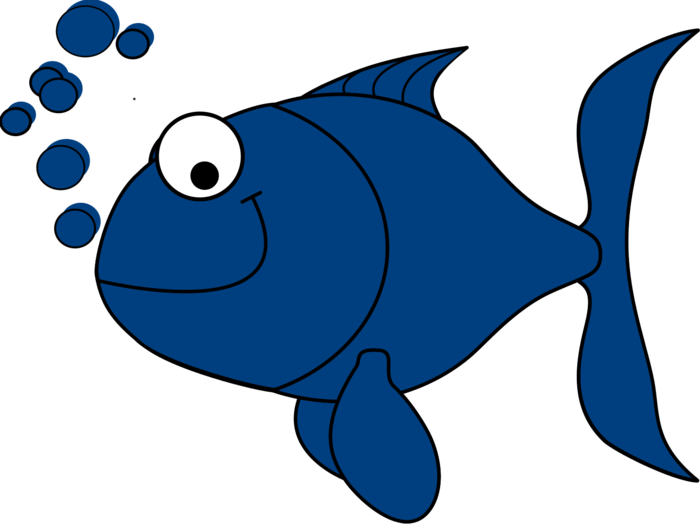 Cute Blue Fish Clipart Bclipart Free Clipart Images - Blue Fish Cartoon - Free Transparent PNG Clipart Images Download. - Fish Transparent PNG Free Download