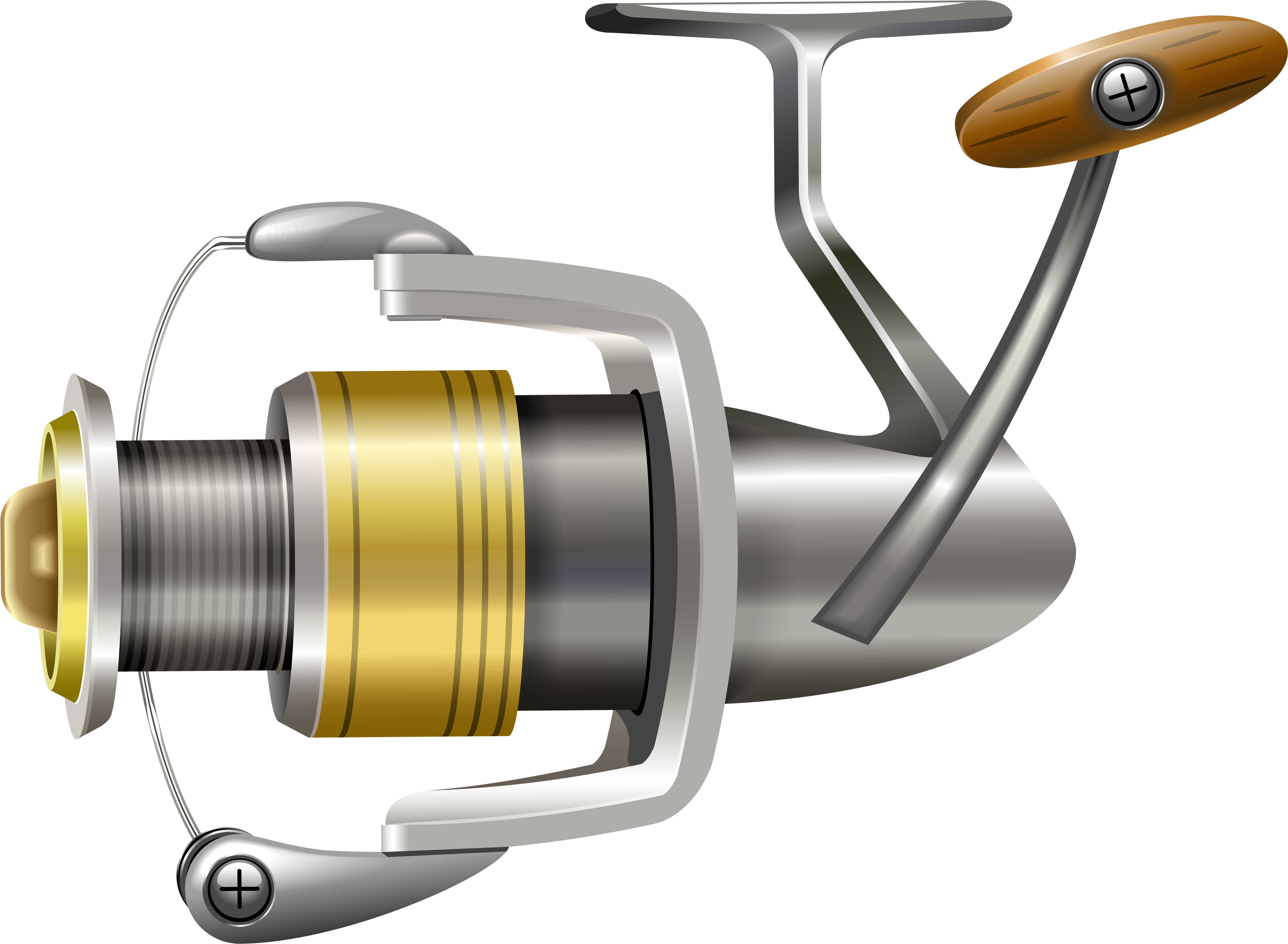 Fishing Reel Png Clip Art - Fishing Reel Clip Art - Free Transparent PNG Clipart Images Download. - Fish Transparent PNG Free Download