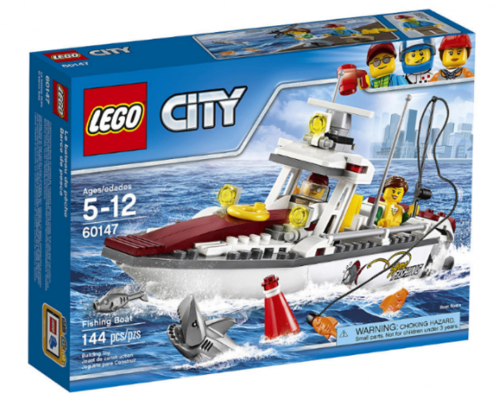 60147 1 - Lego City Fishing Boat Transparent PNG - 980x980 - Free Download on - Fish Transparent PNG Free Download