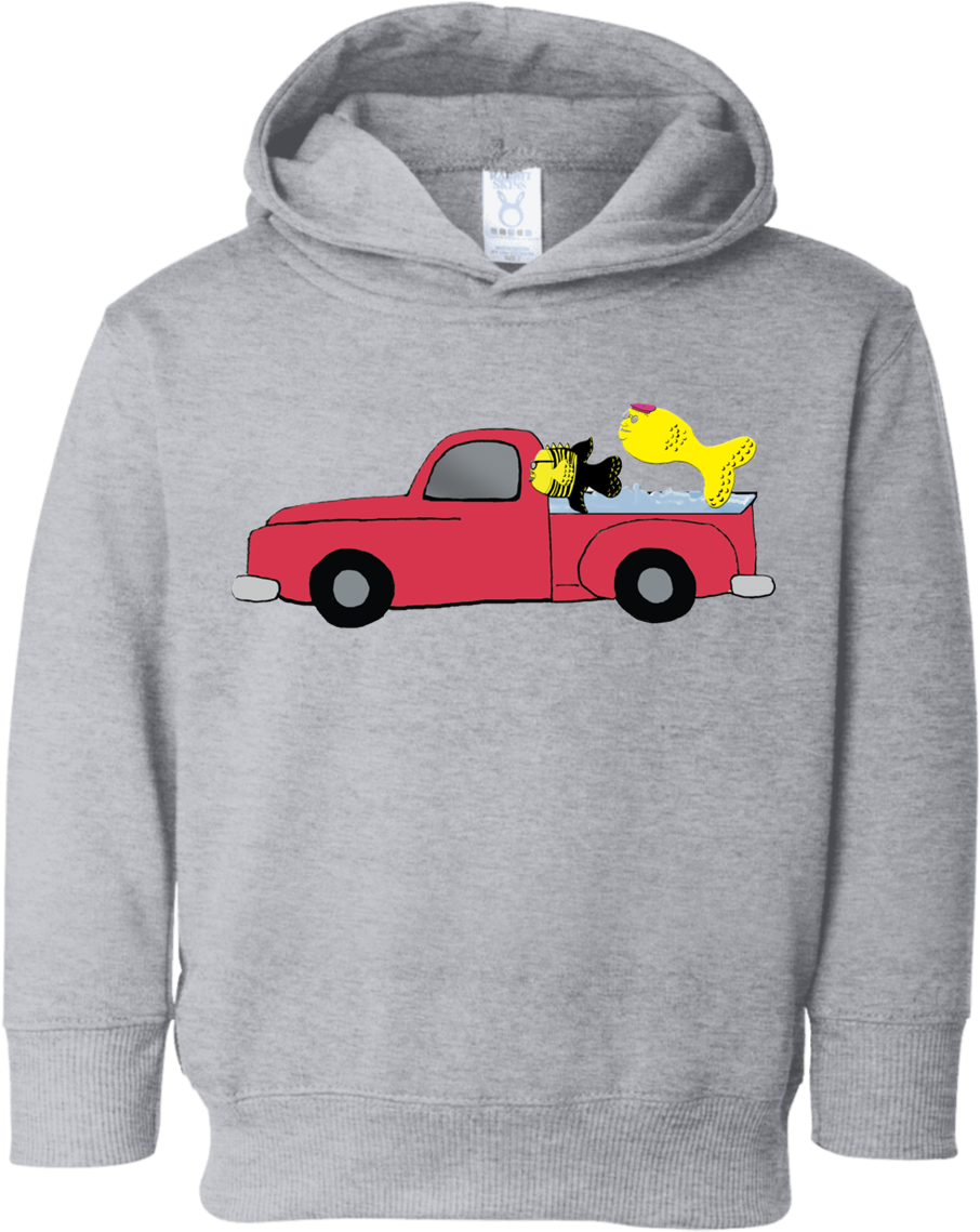 Truck With Fish Toddler Fleece Hoodie - Daddy 2 A Princess Transparent PNG - 1155x1155 - Free Download on - Fish Transparent PNG Free Download