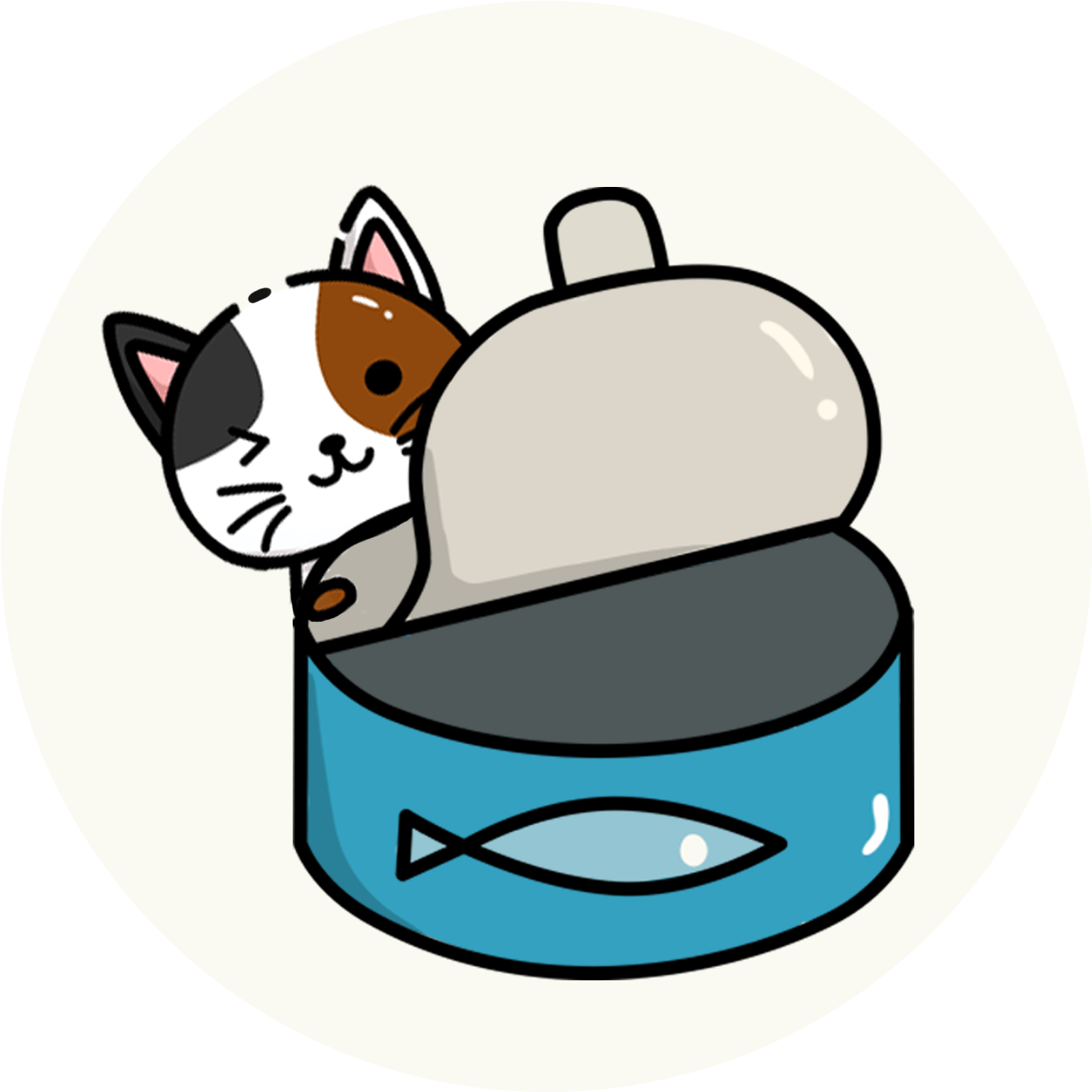 Cat Cartoon Canned Fish Cute Pet Png And Psd - Cartoon Transparent PNG - 2000x2000 - Free Download on - Fish Transparent PNG Free Download