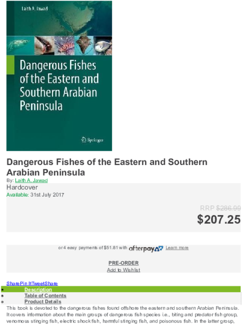 Dangerous Fishes Of The Eastern And Southern Arabian - Web Page Transparent PNG - 600x776 - Free Download on - Fish Transparent PNG Free Download