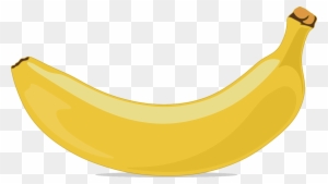 Banana Fruit Yellow Clip Art Food Healthy Sweet - Banana Vector - Free Transparent PNG Clipart Images Download. - Food Transparent PNG Free Download