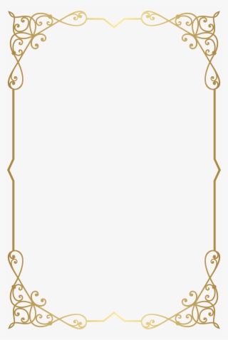Decorative Frame Border Png Clip Art Image Gallery - Fancy Gold Border Png Transparent PNG - 5350x8000 - Free Download on - Food Transparent PNG Free Download
